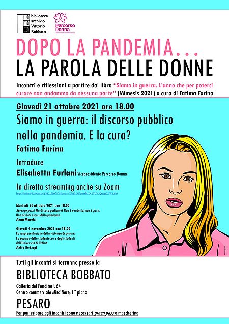 Dopo la pandemia...la parola delle donne locandina
