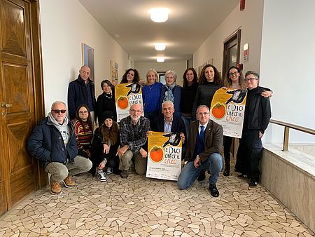 Maria Teresa Federci; Giuliano Ferri; Luca Pandolfi; Eleonora Rubechi Mensitieri; Alberto Marchetti presidente Lions Pesaro Host; Federico Valentini, presidente di Zona.