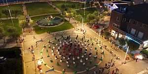 visuale della palla dall'alto        