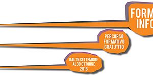 Tre fumetti gialli orrizzontali con titolo, sottotitolo e date