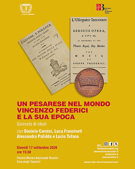 Un pesarese nel mondo. Vincenzo Federici Un pesarese nel mondo. Vincenzo Federici