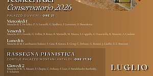 i concerti del Cponservatorio luglio 2026