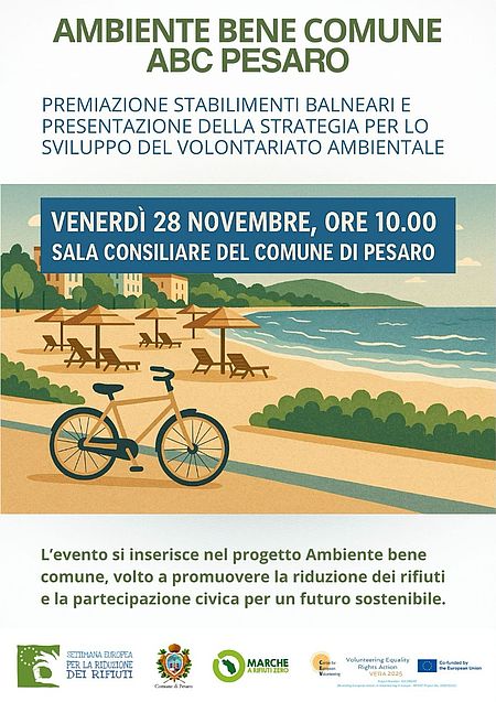 Locandina iniziativa Ambiente bene comune – ABC di Pesaro