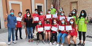 Gruppo di ragazzi del progetto: Ci Sto? Affare Fatica! – Facciamo il bene comune