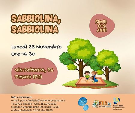 disegno di bambini che giocano in un recinto di sabbia