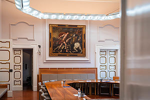 Palazzo Ciacchi sala del consiglio ph. Francesco Agostini