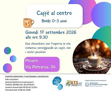 Locandina di Caffè al Centro 17 settembre 2026