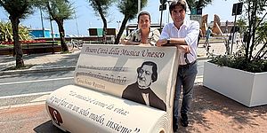 Biancani e Frenquellucci con panchina Rossini