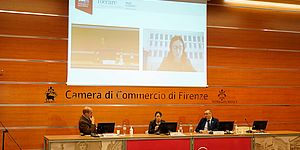 Ricci Gelmini Zingaretti sul tavolo della presidenza Camera di Commercio Firenze