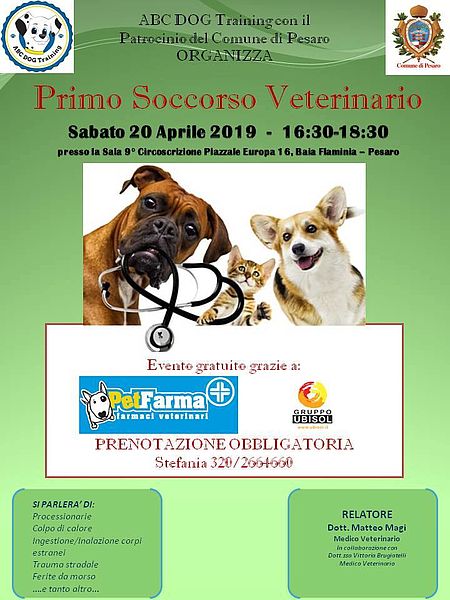 Primo soccorso veterinario locandina