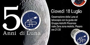 Incontro 18 luglio zona Moletto - osservazione Luna al telescopio