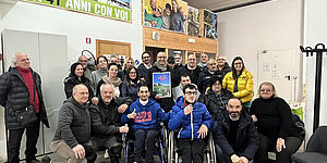 Il sindaco Matteo Ricci in visita alla T41B