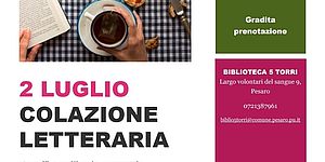 Colazione letteraria. 2 luglio
