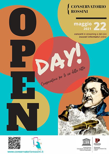 Open Day del Conservatorio Rossini manifesto