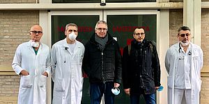 Ricci al San Salvatore: “Grazie agli operatori sanitari per il lavoro straordinario. Forza, insieme ce la faremo”