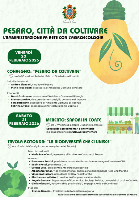 locandina Pesaro, città da coltivare