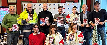 Biancani con organizzatori del Natale