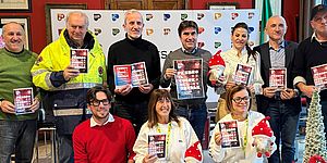 Biancani con organizzatori del Natale