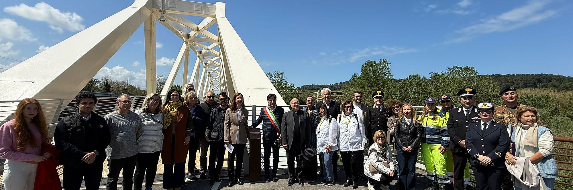 Intitolato a Papa Francesco il ponte ciclopedonale sul Foglia 