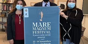 Frenquellucci vimini Morotti con cartelloni dell' evento