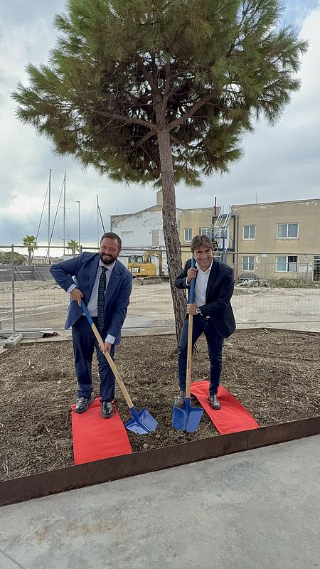 Cantiere Rossini: Al via un nuovo investimento da 2 milioni di euro nel porto di Pesaro Carloni Biancani alla posa della prima pietra