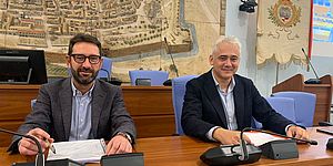 Gli assessori Andrea Nobili e Luca Pandolfi