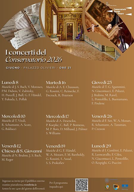I Concerti del Conservatorio 2026 I Concerti del Conservatorio 2026