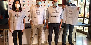 Della Dora Ricci Sierra Boccanera con le pettorine della manifestazione