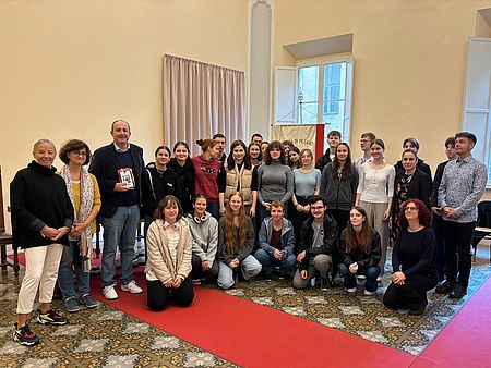 Vimini con i ragazzi del gemelaggio musicale 