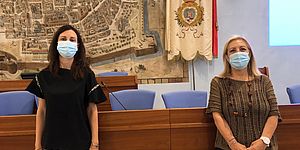 Mengucci ceccarelli in sala consiglio