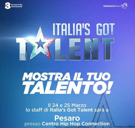 logo Italia's Got Talent con sfondo blu