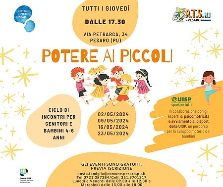 Locandina Potere ai piccoli 4 - 6 anni