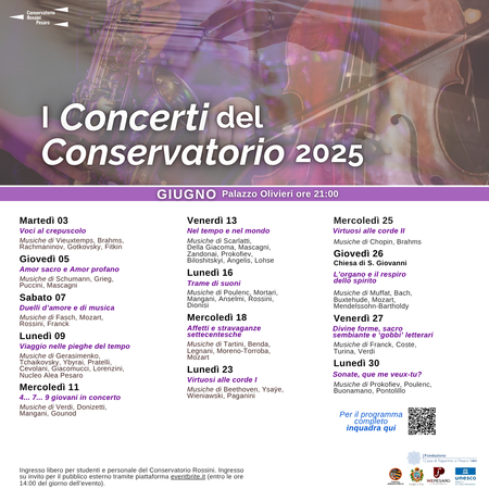 I concerti del Conservatorio