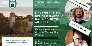 Locandina di I castelli e i vini del Parco San Bartolo dal medioevo ad oggi