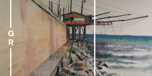 Muro del molo al porto