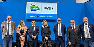 Vimini Ricci Paolini Latini Giorgia ed altri sotto il logo della Regione Marche