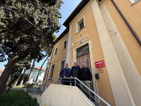  il consigliere del Q8 Giuseppe Bongiorno, l'assessore Luca Pandolfi, il presidente del Q8 Fabio Zaffini