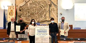 L'assessore frenquellucci durante la conferenza stampa