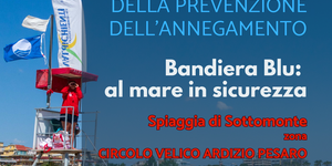 Locandina evento Bandiera Blu: al mare in sicurezza