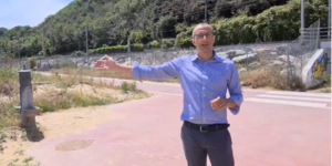 Ricci in piazzola ciclabile