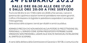 Locandina Sciopero 24 febbraio 2025 Autobus