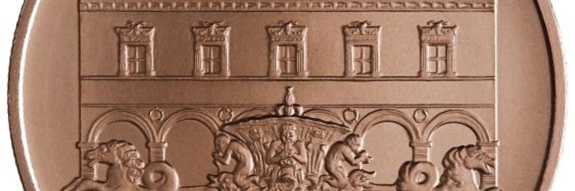 lato moneta con palazzo Ducale