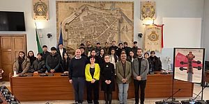 Daniele Vimini, vicesindaco assessore alla Bellezza; Roberta Pandolfi e Francesca Perrotta, direzione musicale e artistica dell’Orchestra Olimpia; Ahmad Sarmast, fondatore e direttore di Afghanistan National Institute of Music; Tiago Moreira da Silva, direttore d'orchestra e direttore di AYO (Afghan Youth Orchestra).