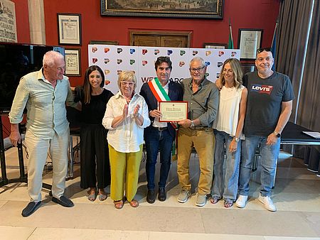 Biancani con Bruscia famigliari e amici