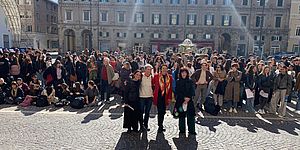 Murgia e ragazzi delle scuole
