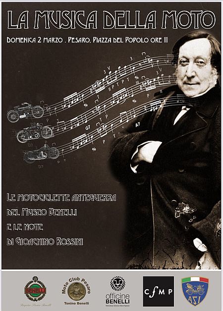 Locandina "La musica delle moto"