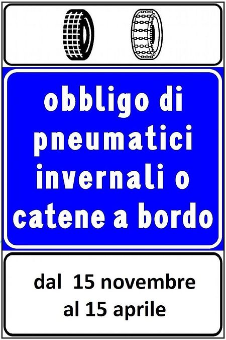 Obbligo pneumatici invernali