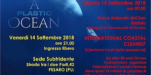 locandina iniziativa a Plastic Ocean
