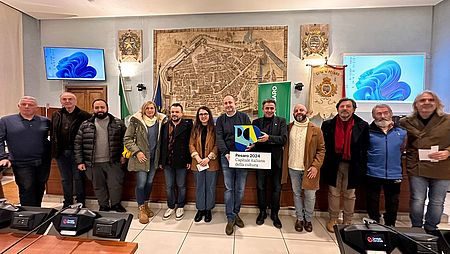 Vimini Nicolucci e Pazzaglia con organizzatori eventi