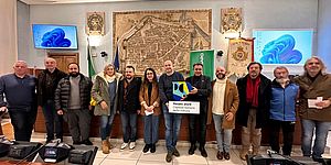 Vimini Nicolucci e Pazzaglia con organizzatori eventi